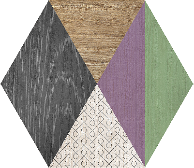 На пол Art Deco Hexa Mix (15 вариаций) - фото 5