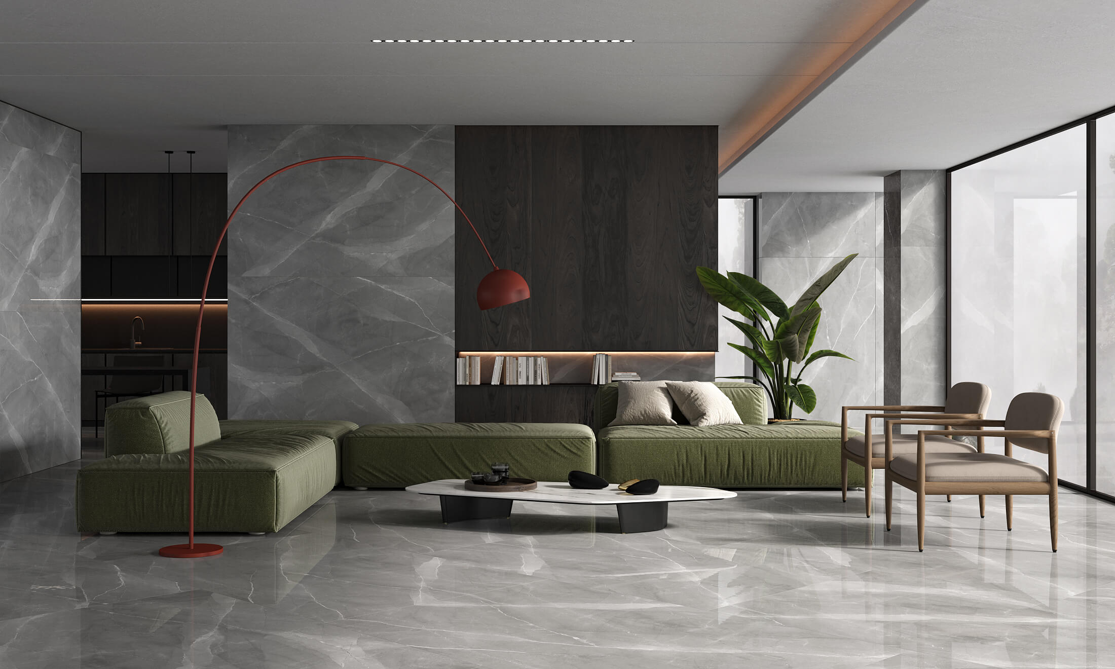 1093 На пол 1XL Slate Nero Mate 180x120 - фото 14