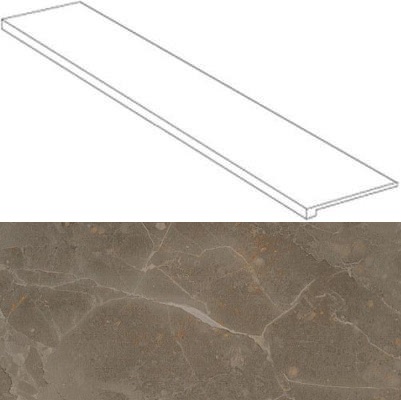 620070000770 Ступень Supernova Stone Grey Scalino laterale sx 33x120