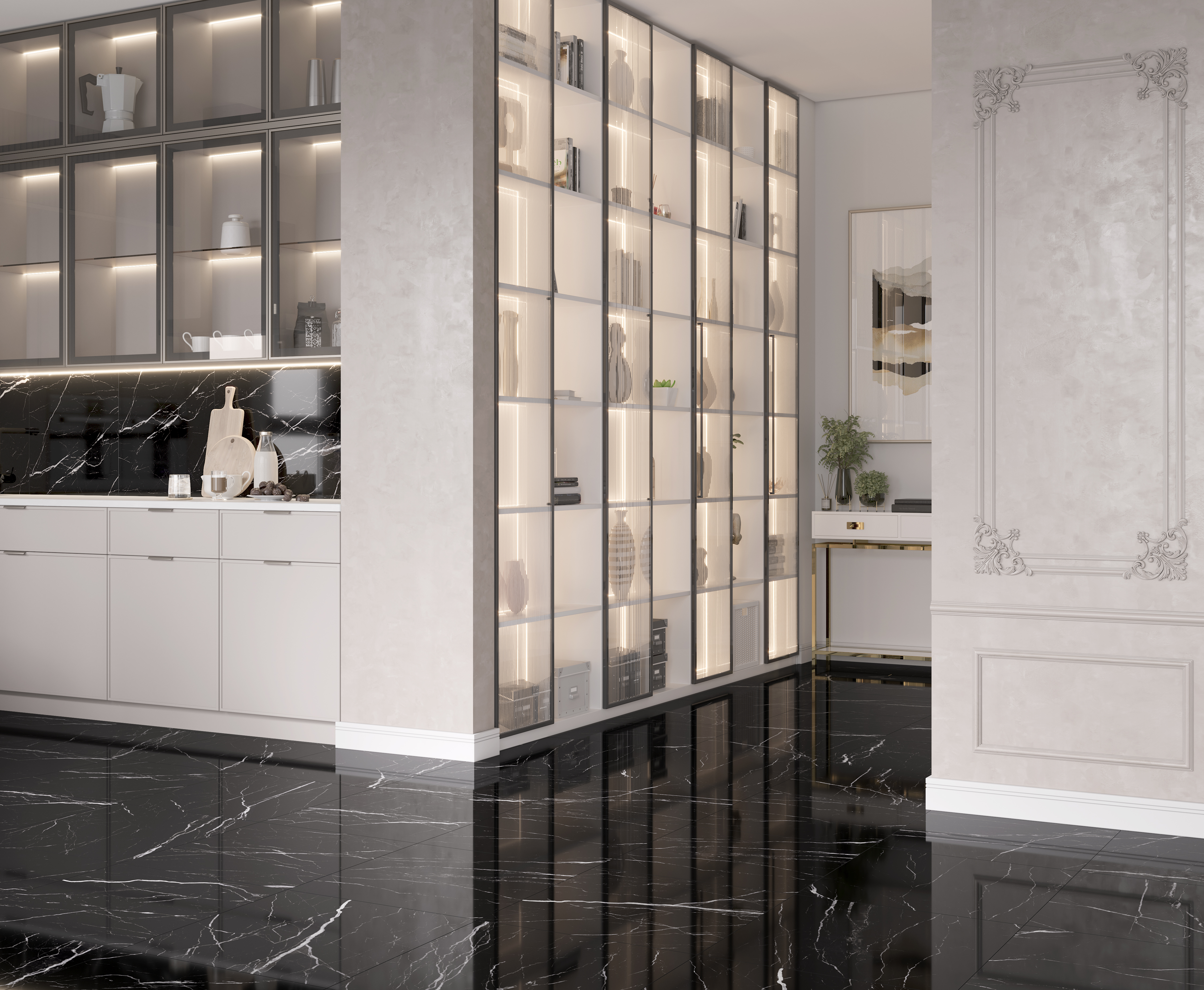 На пол Flash Black Чёрный 60x120 - фото 5