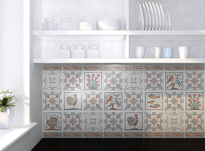 156 Бордюр Равенна Голубой - фото 3