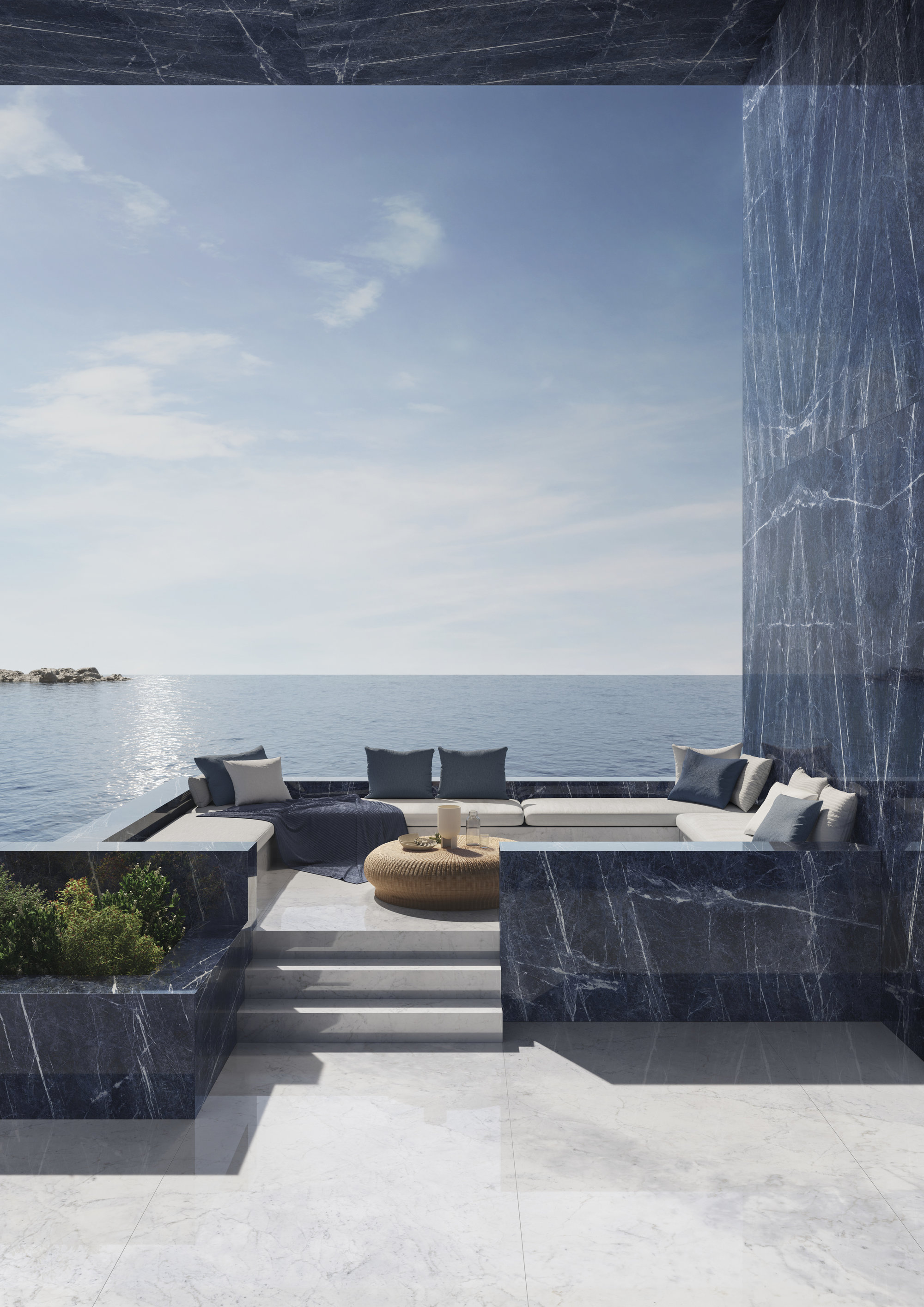 L175562MF6  На пол Marmi Maxfine Brazilian Blue Lucidato 6mm 75x150 - фото 21