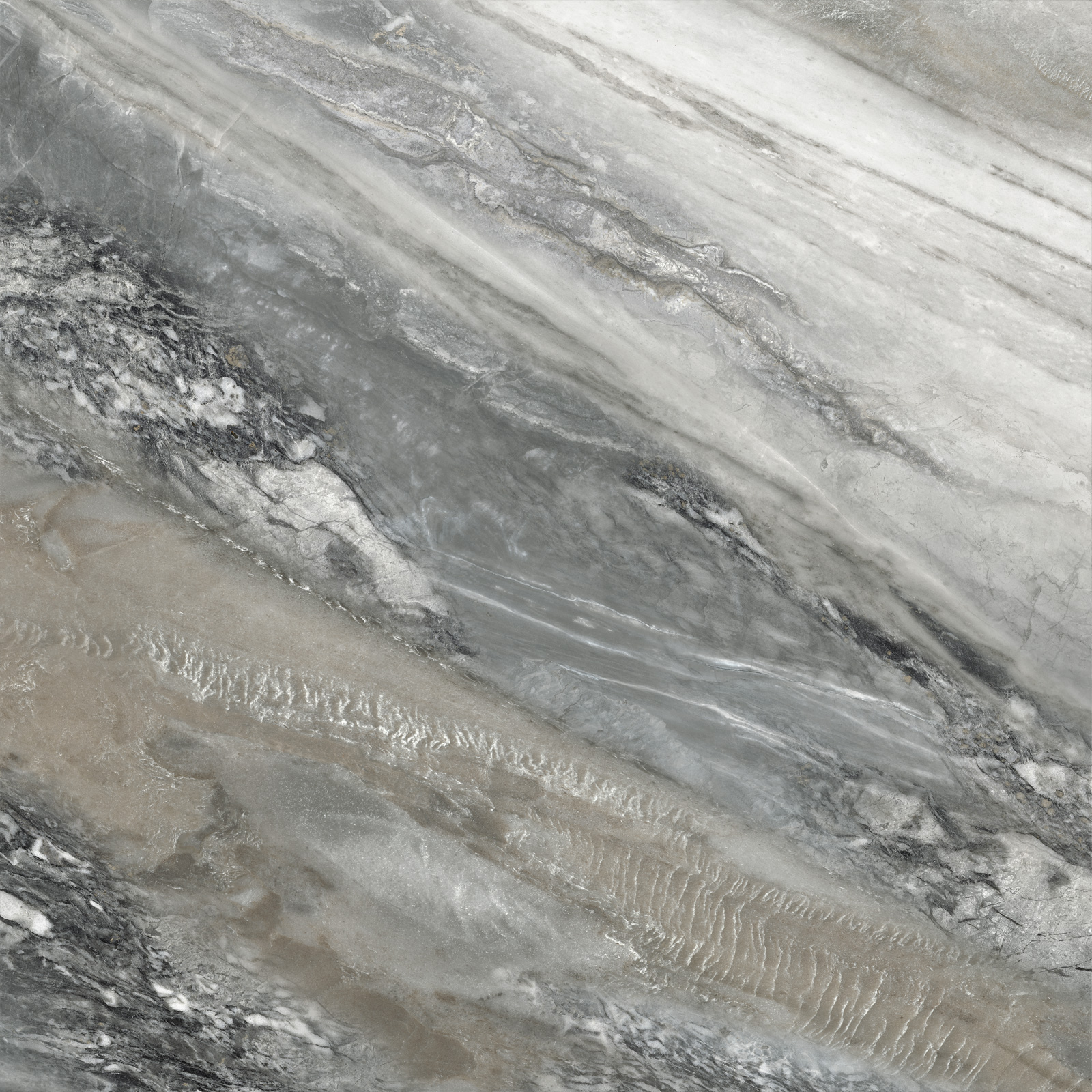 D60216M На пол Simphony Серый карвинг 600x600x9.5 - фото 7