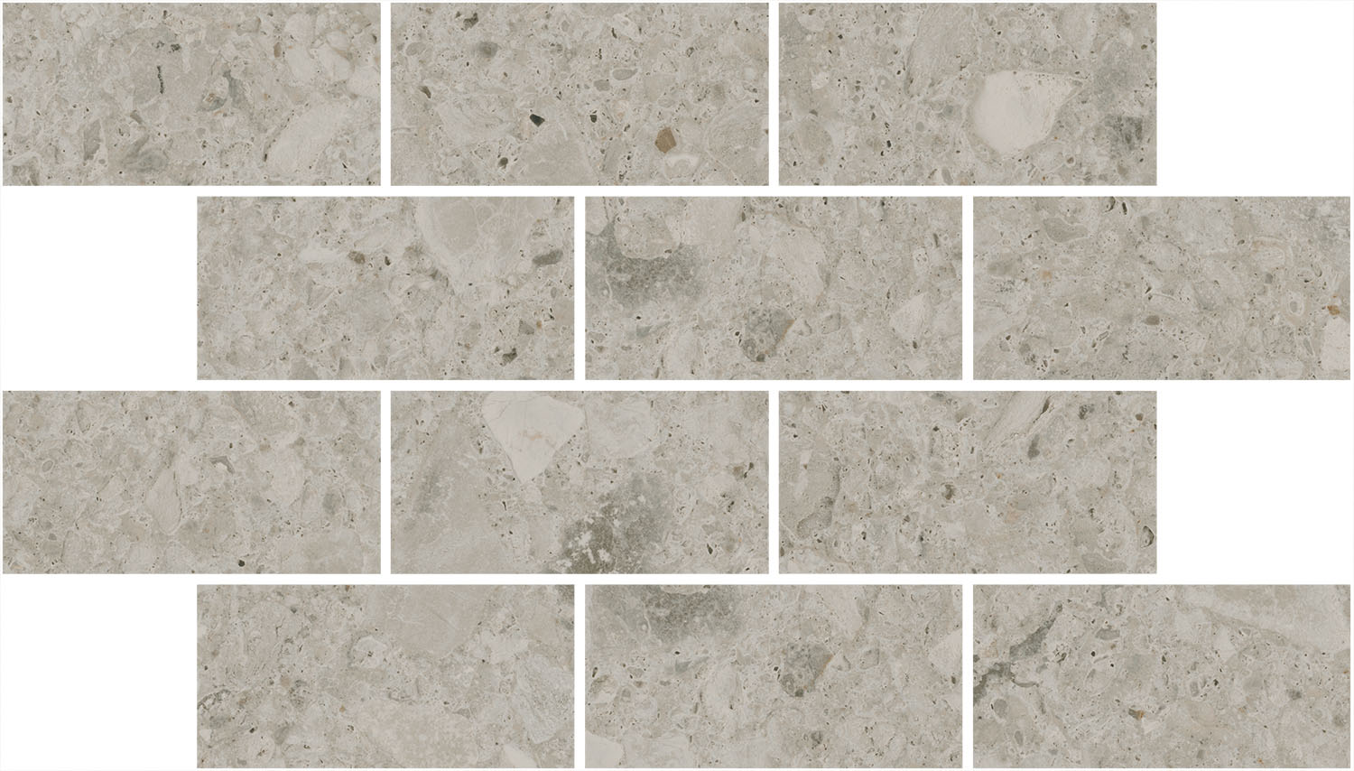 DD605920/MM Декор Чеппо ди Гре Мозаичный бежевый светлый матовый обрезной 34.6x20x0.9 - фото 4