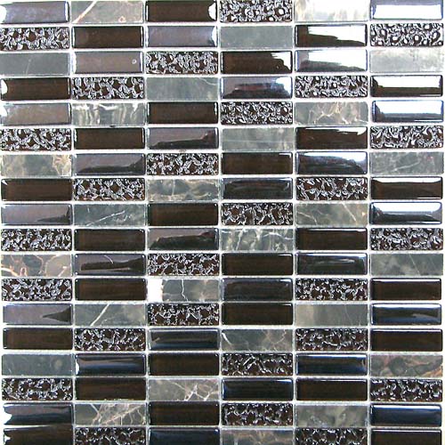 Super Line (brown)  300*300 На пол Стеклянная мозаика Super Line (brown) 
