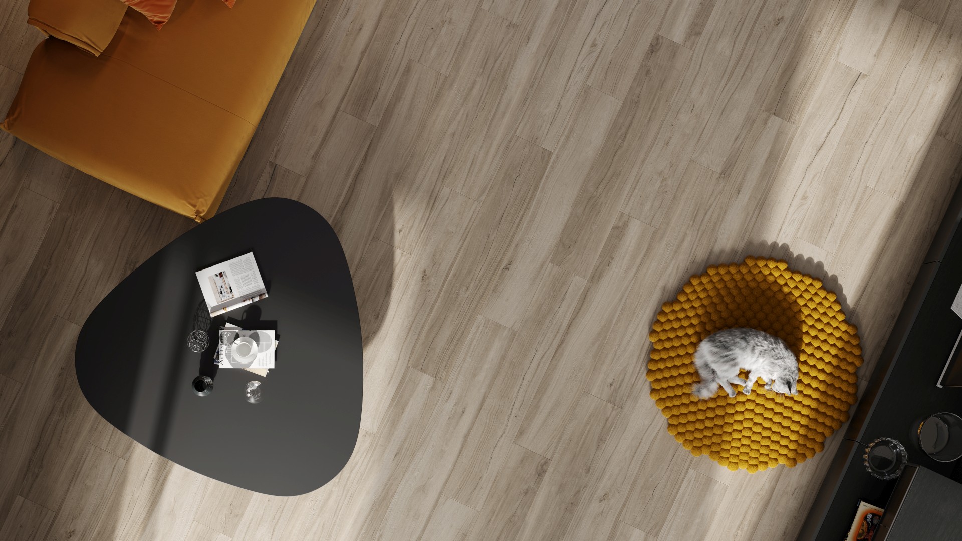 K-2101/SR/200x1200x11 На пол Alleya Медовый Структурированный 120x20 - фото 18