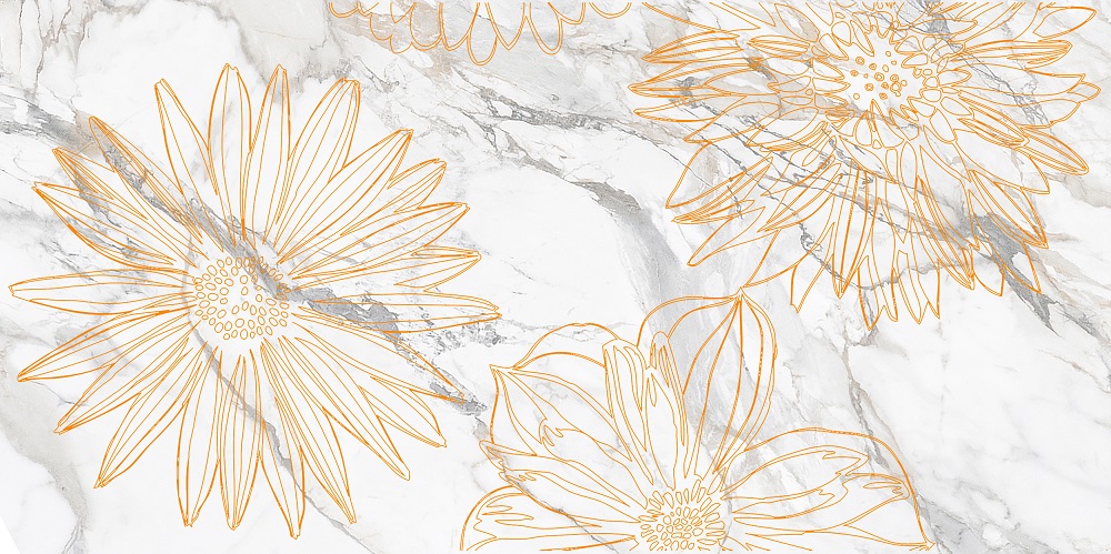 Декор Briere D Flower Белый 1 - фото 10