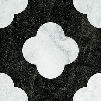 4101200 На пол Dandy Pin Black White 18.6x18.6