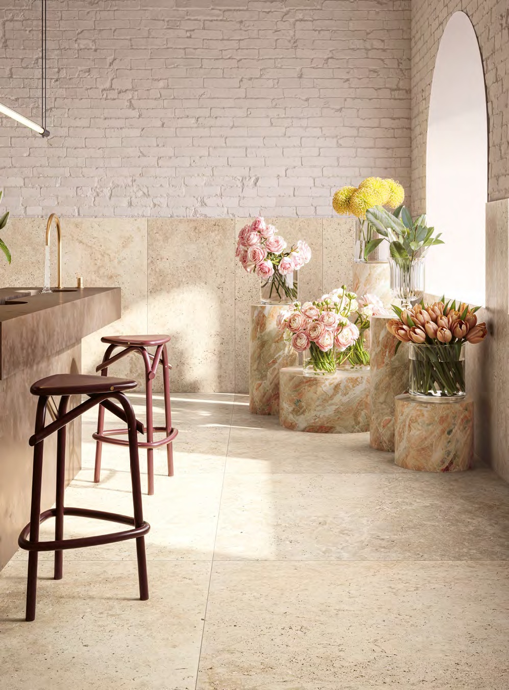 1089348 На пол Grande in Falda Marmo Primavera Rett 60x120 - фото 12