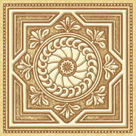 CF93020003 Декоративная вставка Декор (вставки напольные) Византия бежевый 7х7