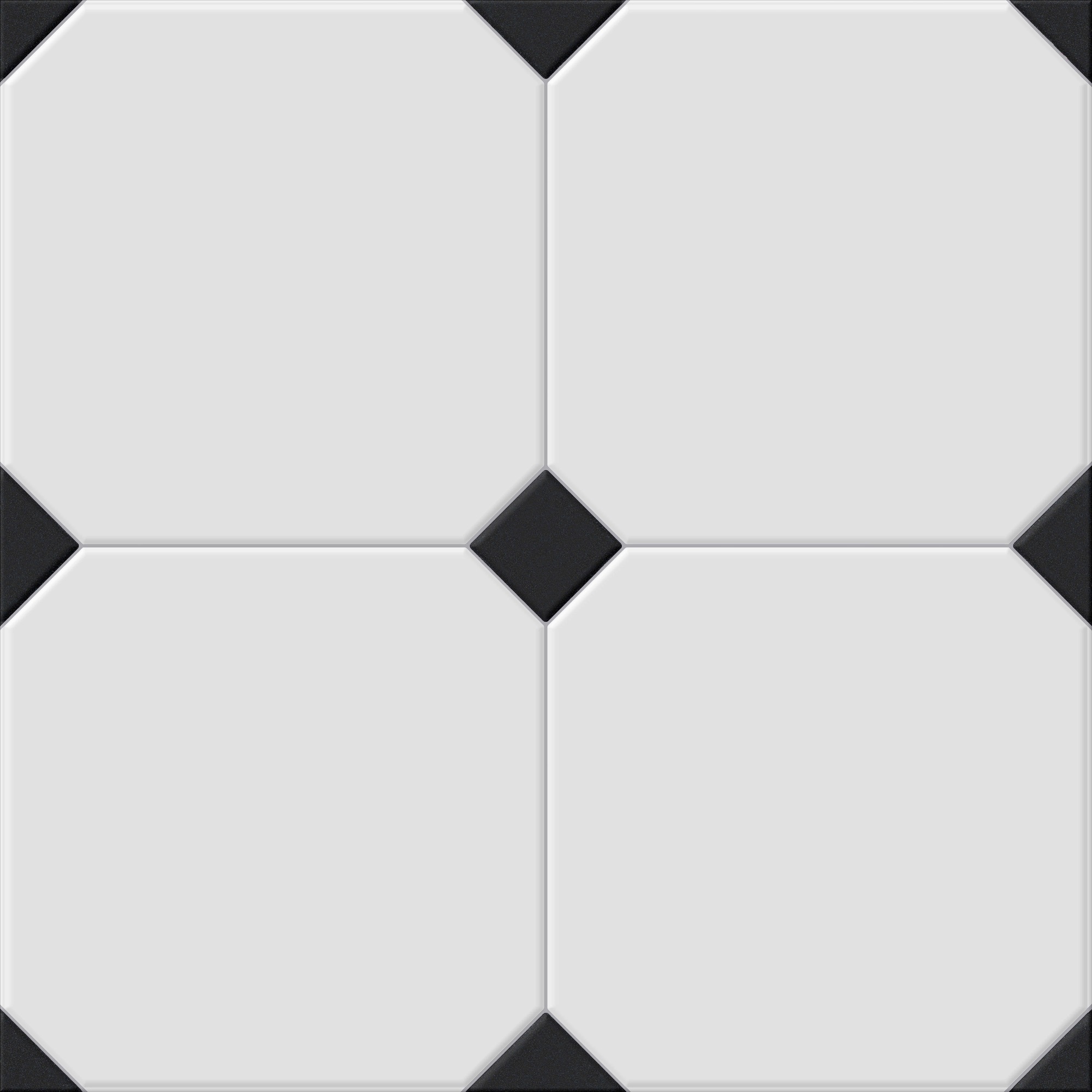 На пол Betera Black-White R 58x58