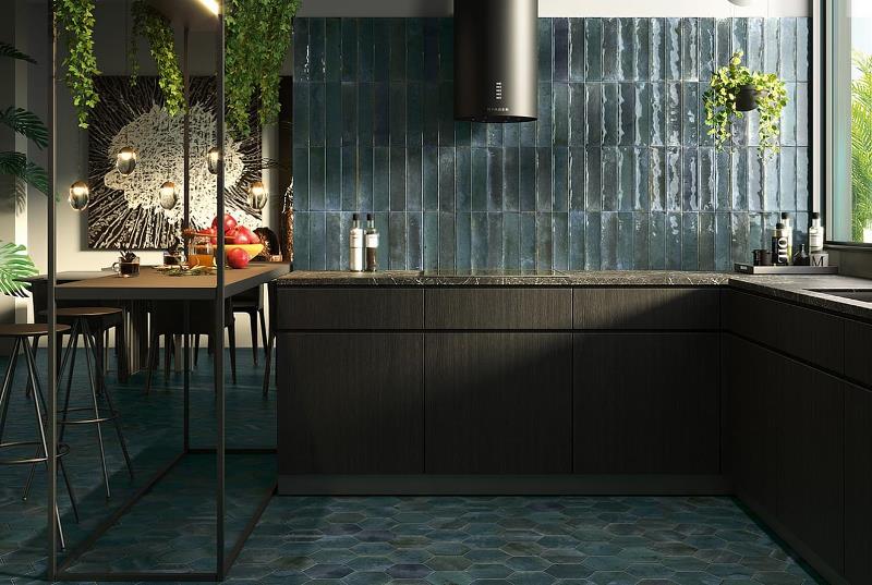 PT03154 На пол Hope Hex Blue Matt - фото 3