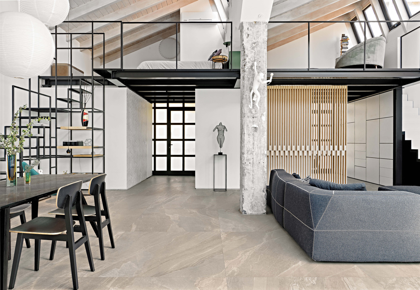 776475 На пол Woodslate Life Dove Matte Ret 60x60 - фото 3