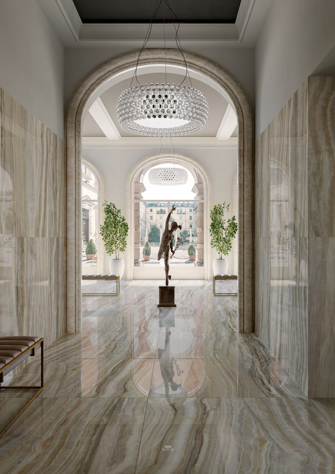 SG50005822R На пол Ониче Серый светлый лаппатированный обрезной 60x119.5x0.9 - фото 25