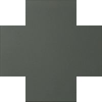 На пол Метлахская плитка 070CRVEF Cross 7 Dark Green VEF 7x7