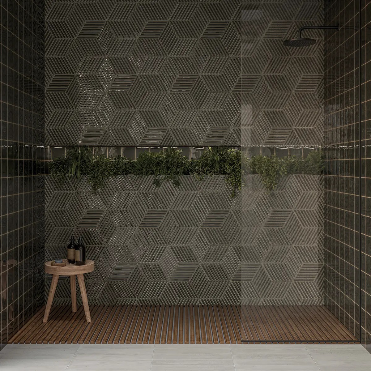 135016 На стену Spike Bars A Royal Green Gloss 15x25.9 - фото 12