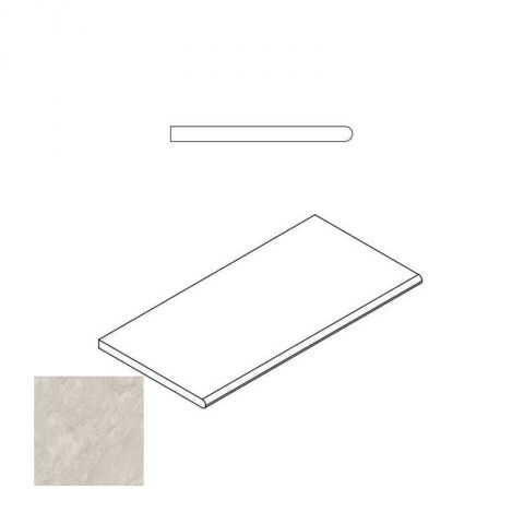 620090000357 Бордюр Climb X2 Айс Бортик 30x60 Закругленный Натуральный