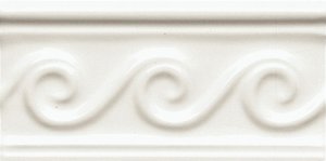 ADNE4066 Бордюр Neri Relieve Olas Blanco Z 7.5х15
