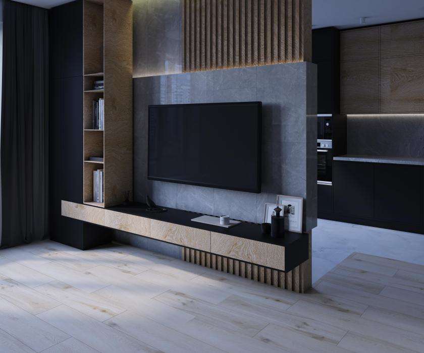 PRO 1145G На пол Pulpis Black Gloss 1200x600 - фото 10