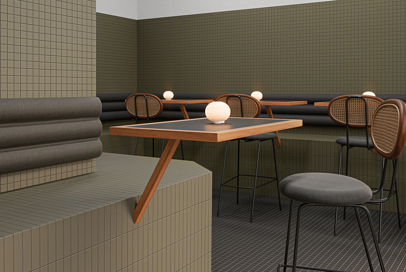 131370 На пол Raster Lines M Chalk 15x15 - фото 14