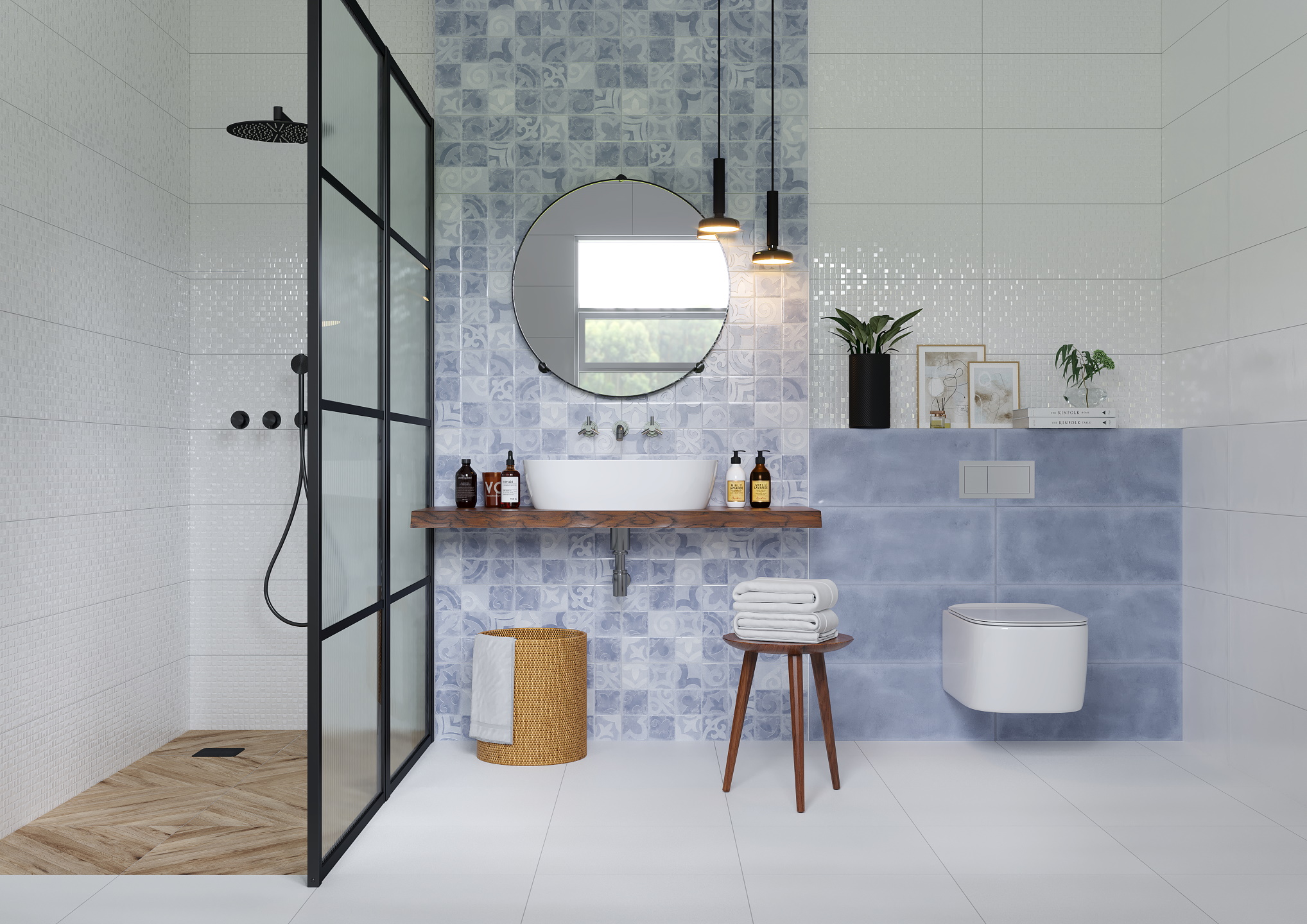 010100001216 На стену Folk Blue wall 01 - фото 10