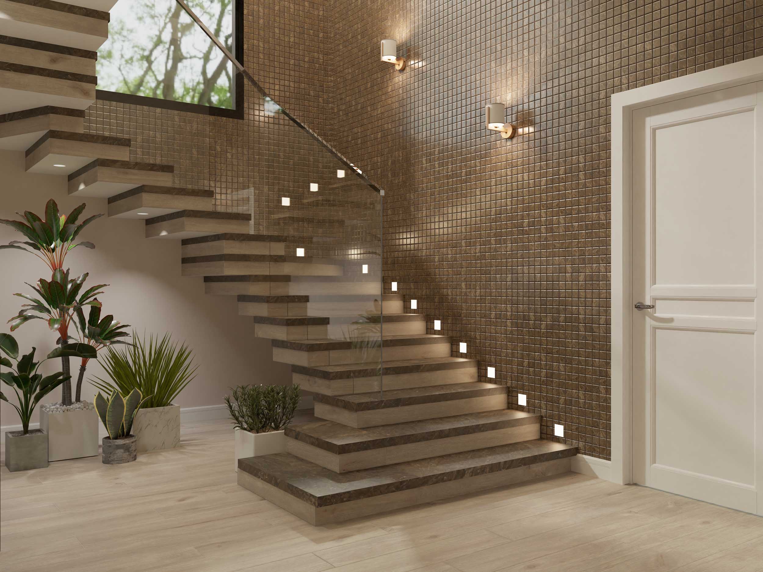 Steptrade/BR01_NS/30x120x10 Ступень Bernini Pearl BR01 120x30 Неполированная с насечками - фото 23