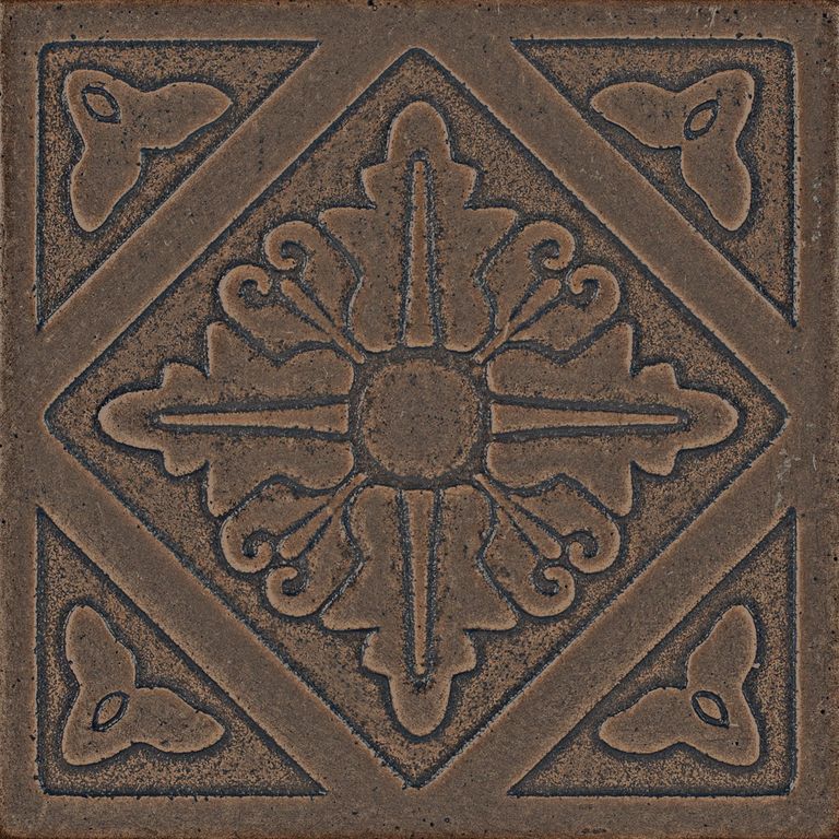 Декоративная вставка Enigma Коричневый 7.5*7.5  - фото 4