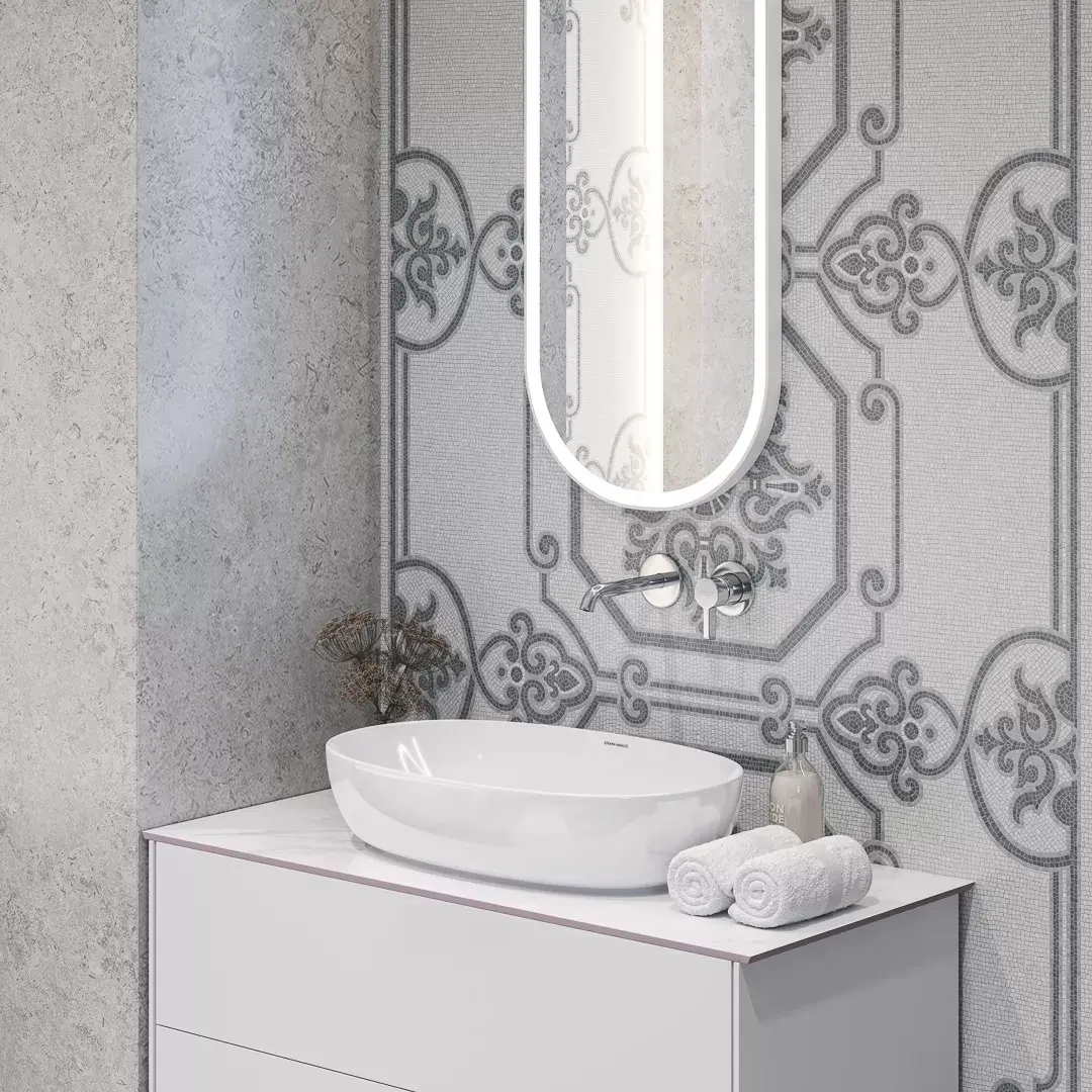 DD590520R На пол Про Лаймстоун АТ бежевый темный натуральный обрезной 119.5x238.5x0.9 - фото 31