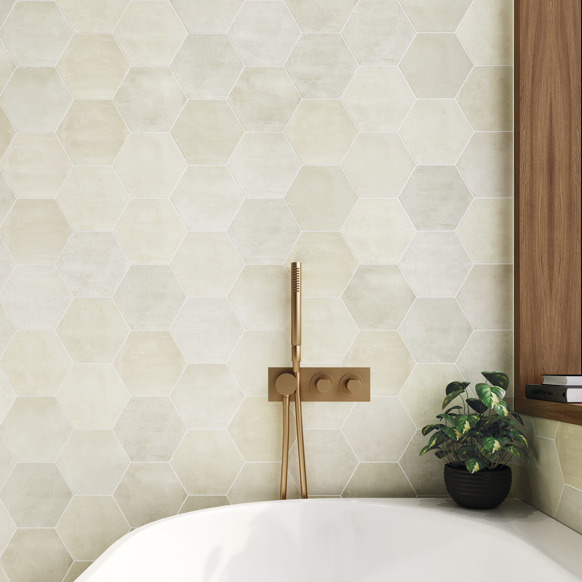 130063 На стену Spark Picket Ivory Glossy 4.3x24.3 - фото 3