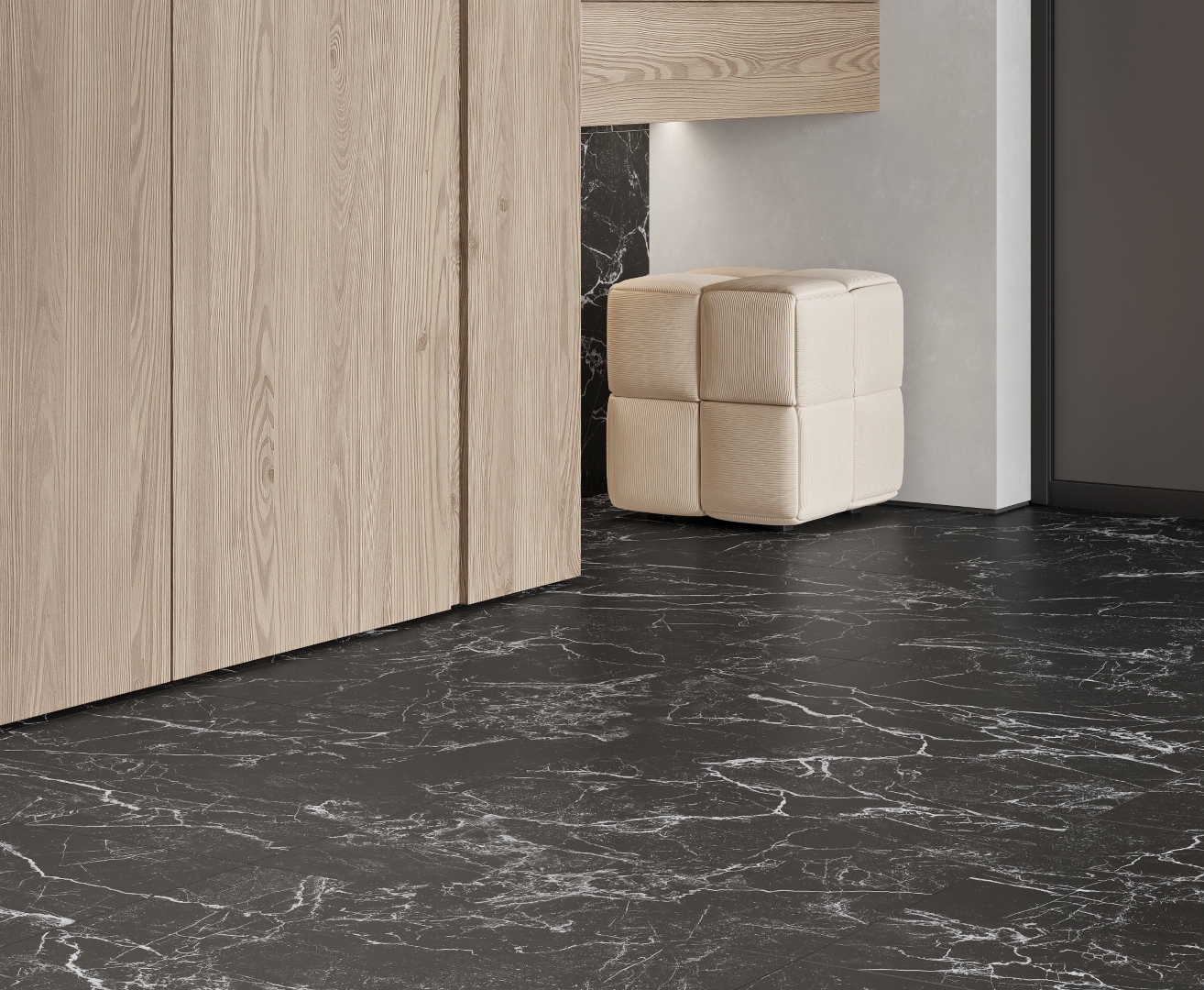 LP6012G0121R На пол Intense Nero чёрный матовый карвинг 59.5х119.1 - фото 6