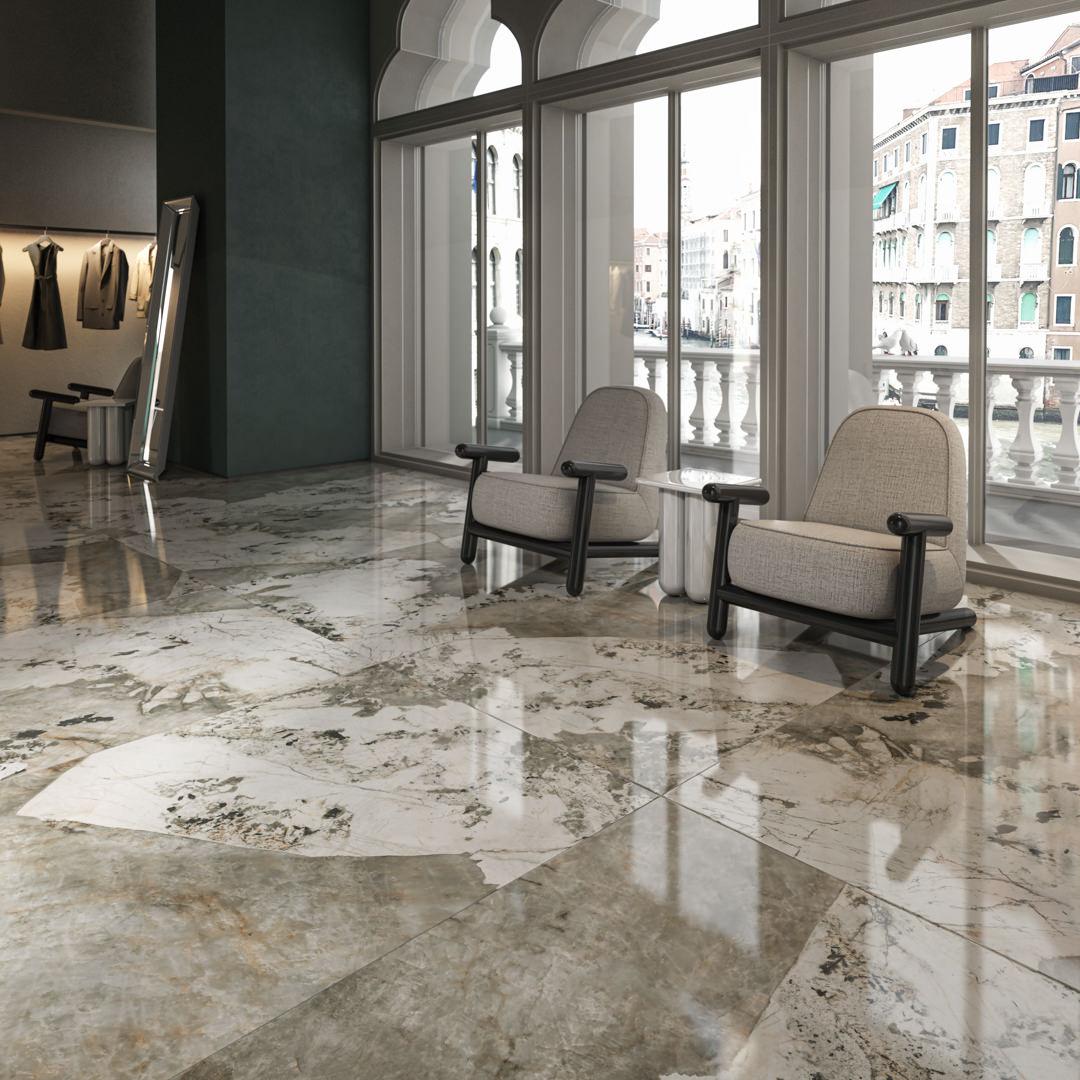 SG50005822R На пол Ониче Серый светлый лаппатированный обрезной 60x119.5x0.9 - фото 30