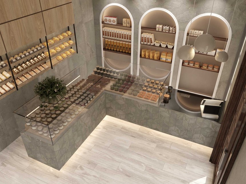 KA00/NS_R9/60x120x10R/GW На пол Kailas KA00 Ivory 120x60 Неполированный - фото 15