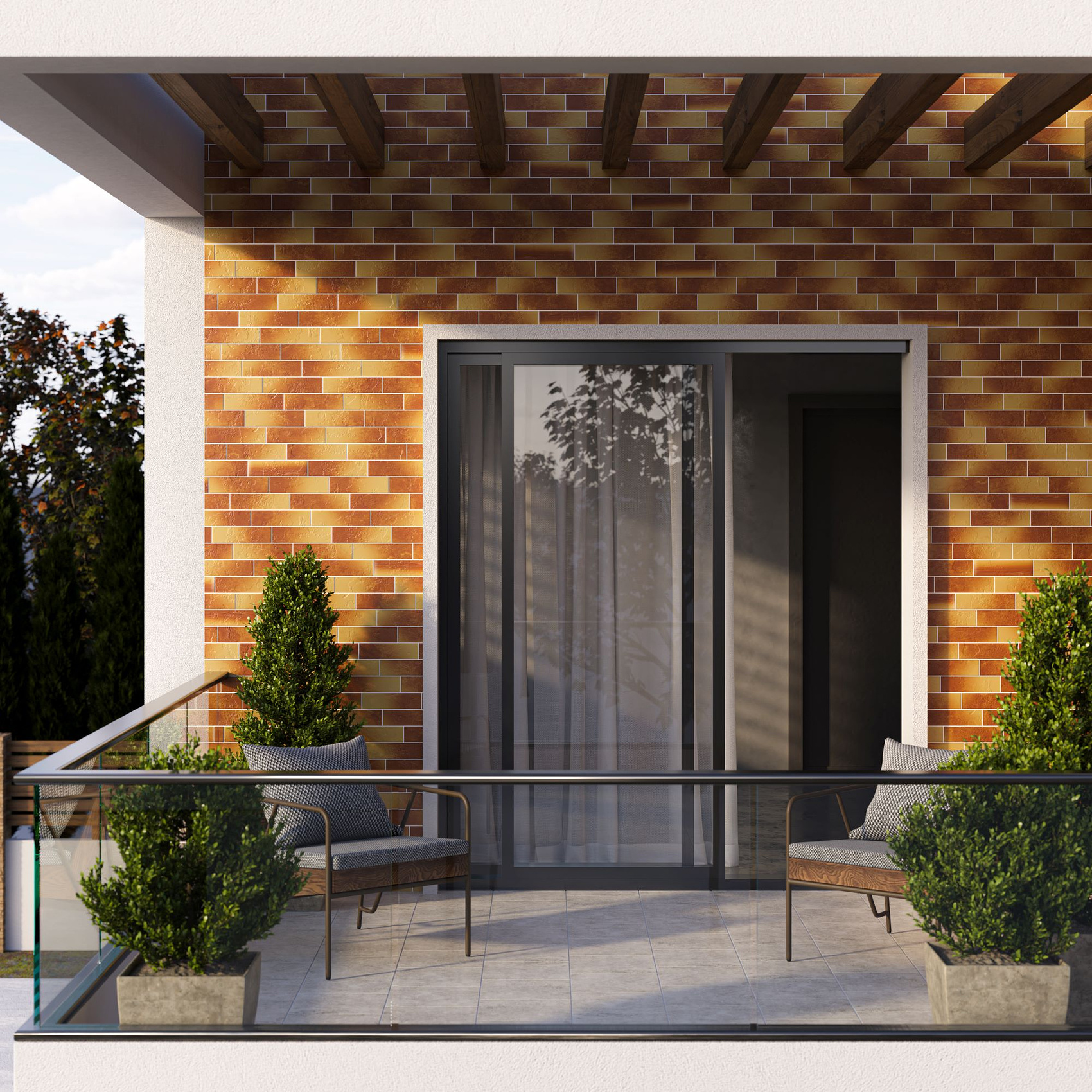 На стену Техас 3 Бежевый 6.5x24.5 - фото 3