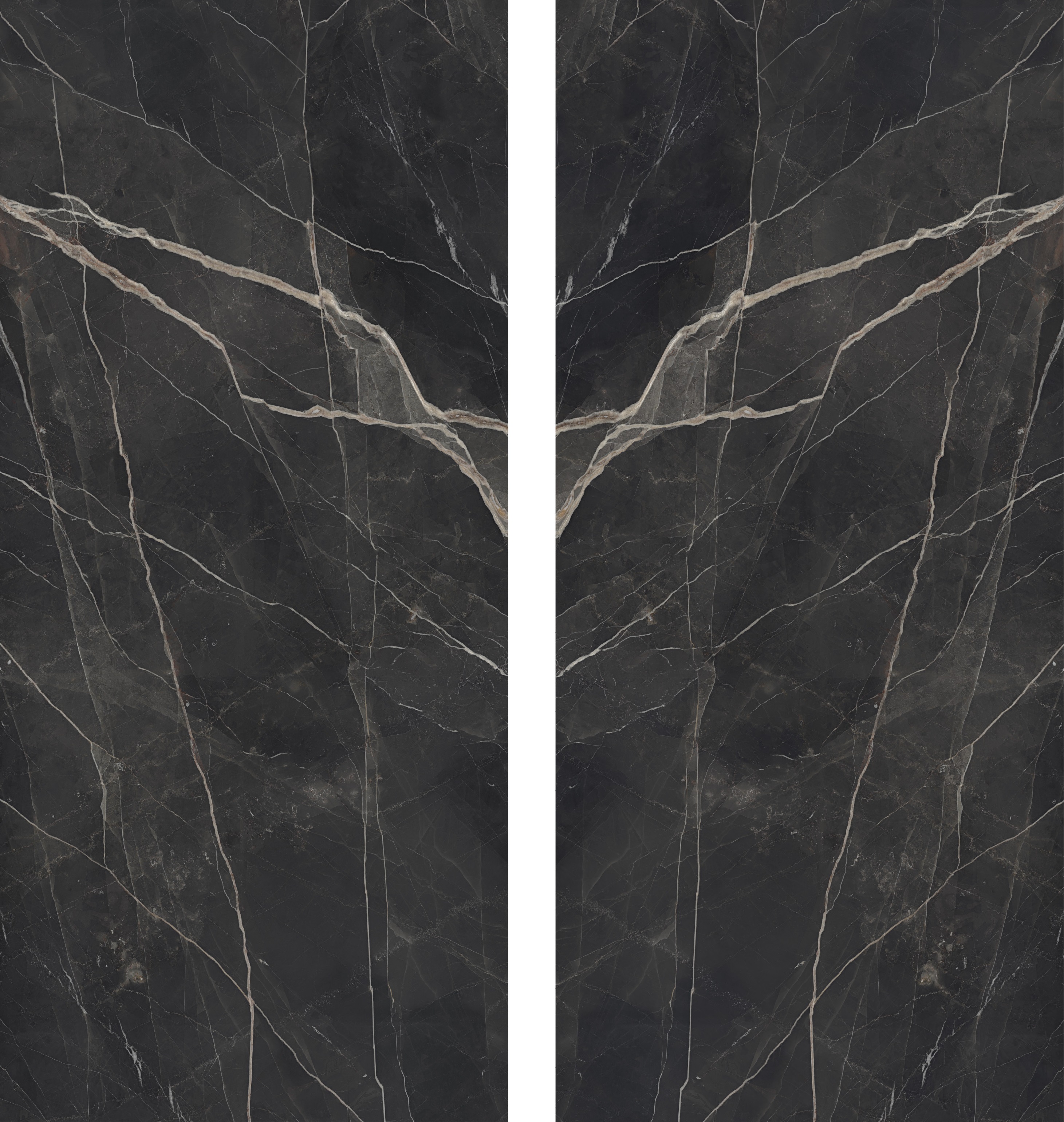 На пол Matt Calacatta Black 2800х1200х6 - фото 2