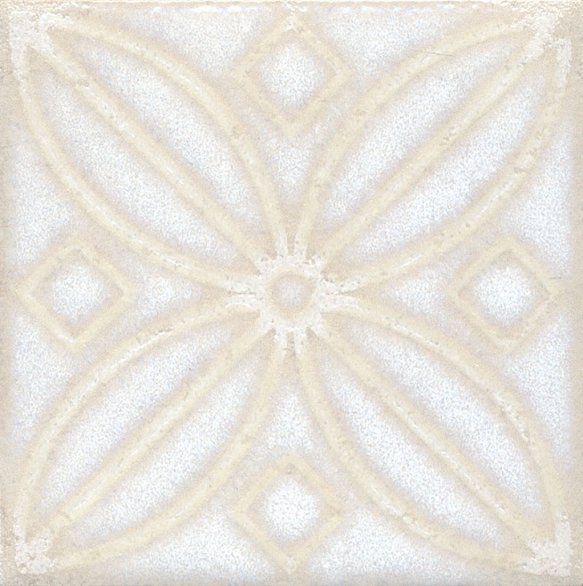 STG/B402/1266 Декоративная вставка Амальфи Амальфи орнамент белый 402