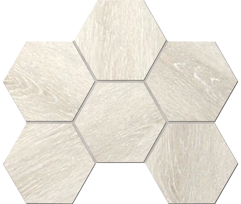 Mosaic/DA01_NS/25x28,5x10/Hexagon Декор Daintree DA01 Light Beige Hexagon Неполированная
