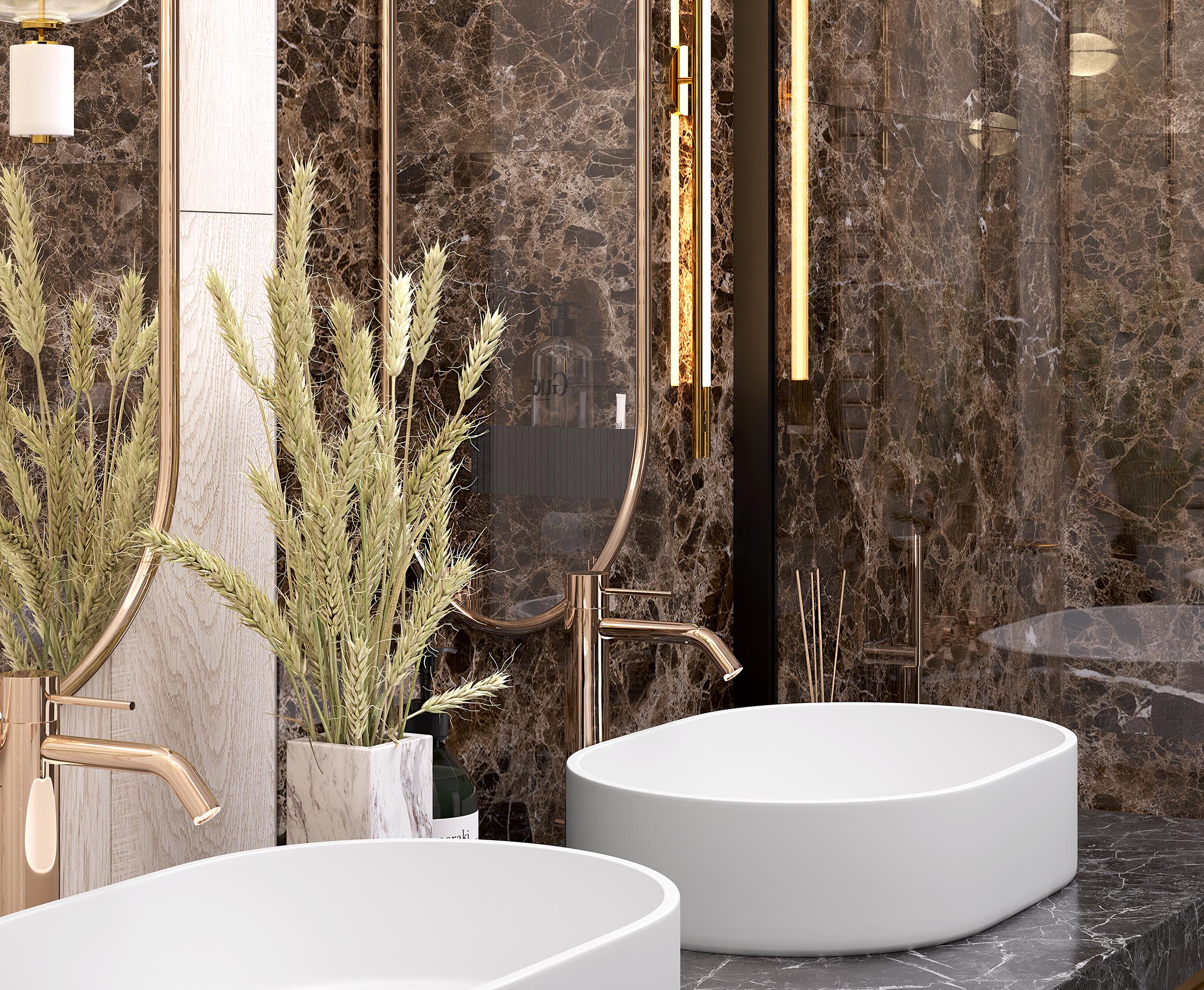 На пол Emperador Brown 60х60 Полированный - фото 22