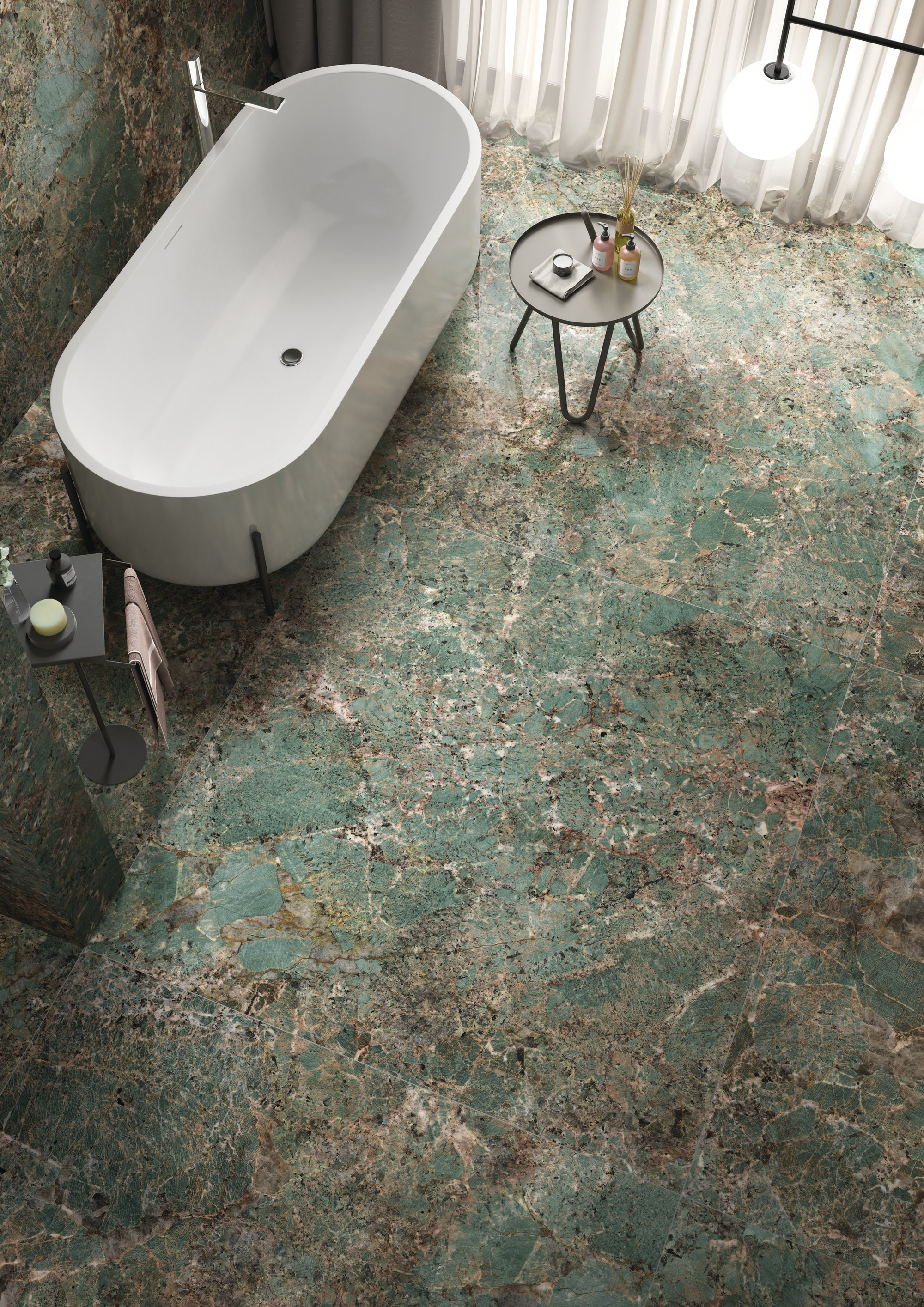 L175562MF6  На пол Marmi Maxfine Brazilian Blue Lucidato 6mm 75x150 - фото 28