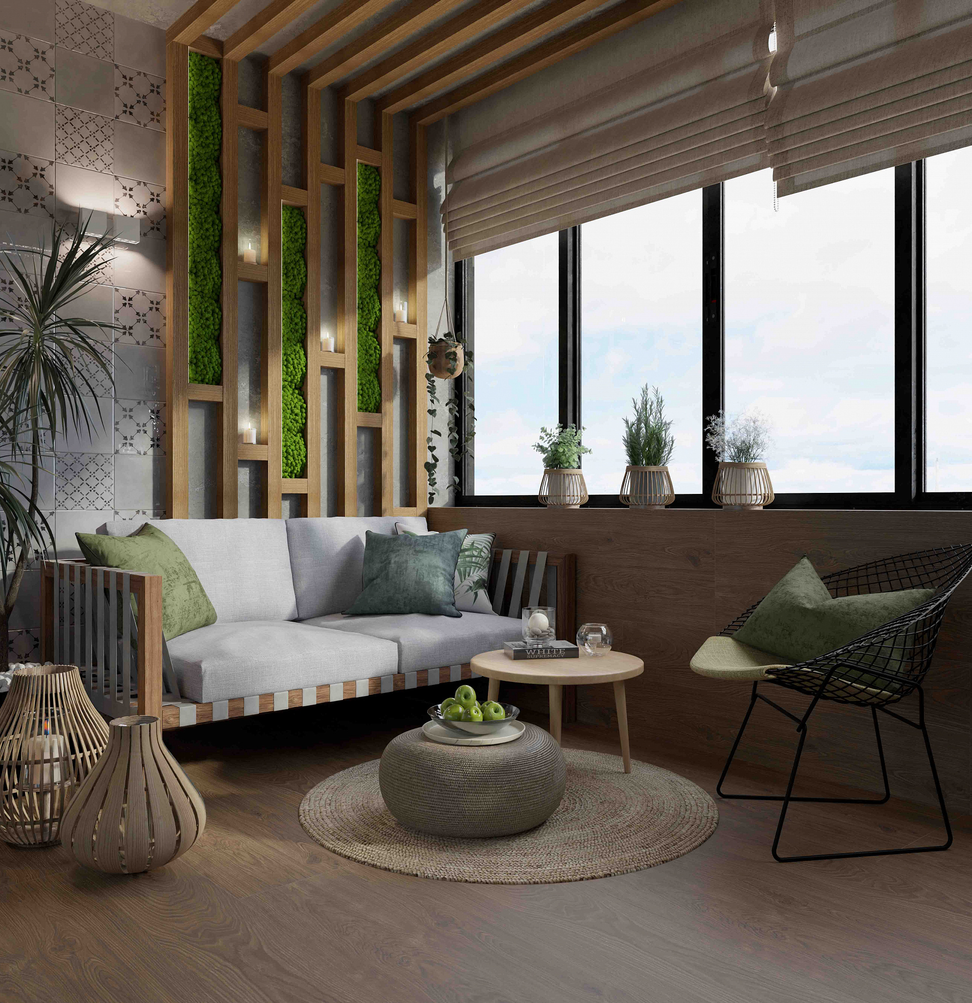 На стену Джаз Темно-серая матовая 20x20 - фото 3