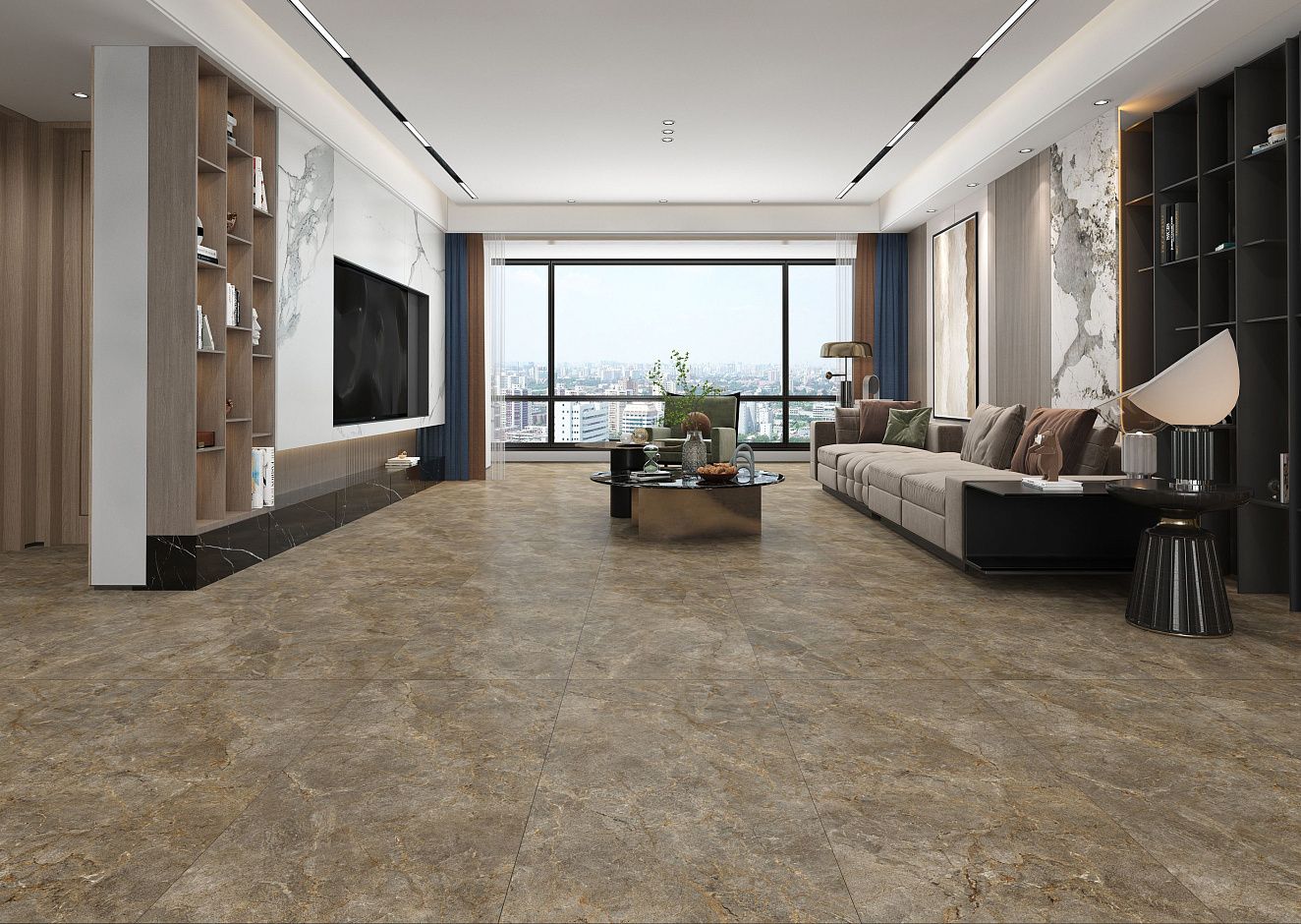 BHC-6008 На пол Root Brown Semi-Polished 600x1200x10 - фото 3