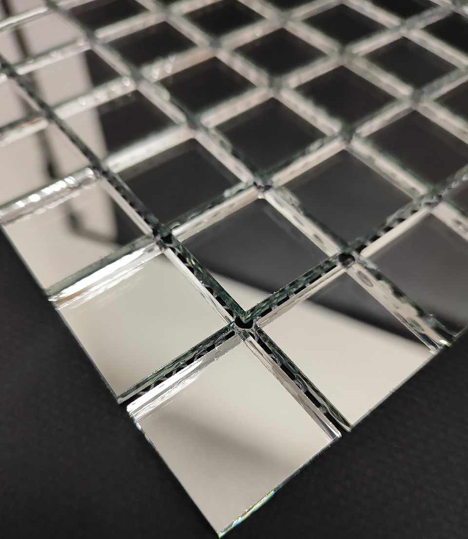 С25 Настенная Зеркальная мозаика Серебро С25 30x30 - фото 2