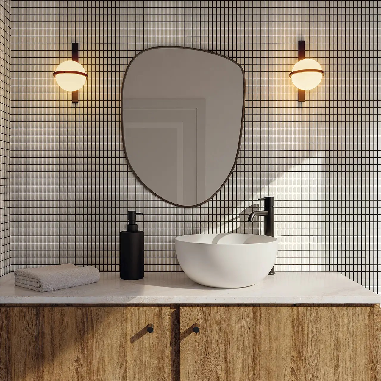 135554 На стену 3D Bars Bevel Topaz Matt 12.5x25 - фото 16