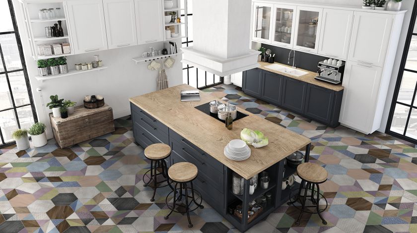 На пол Art Deco Hexa Mix (15 вариаций) - фото 17