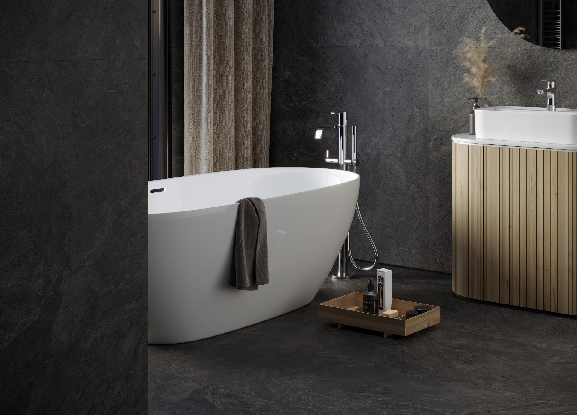 K-2210/SR/st01/300x600x9 Ступень Krater Light Grey SR 300x600x9 - фото 3