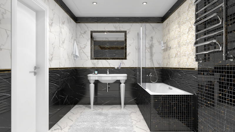 1064-0158 На стену Миланезе Дизайн Кaррaрa вoлнa 20х60 - фото 10