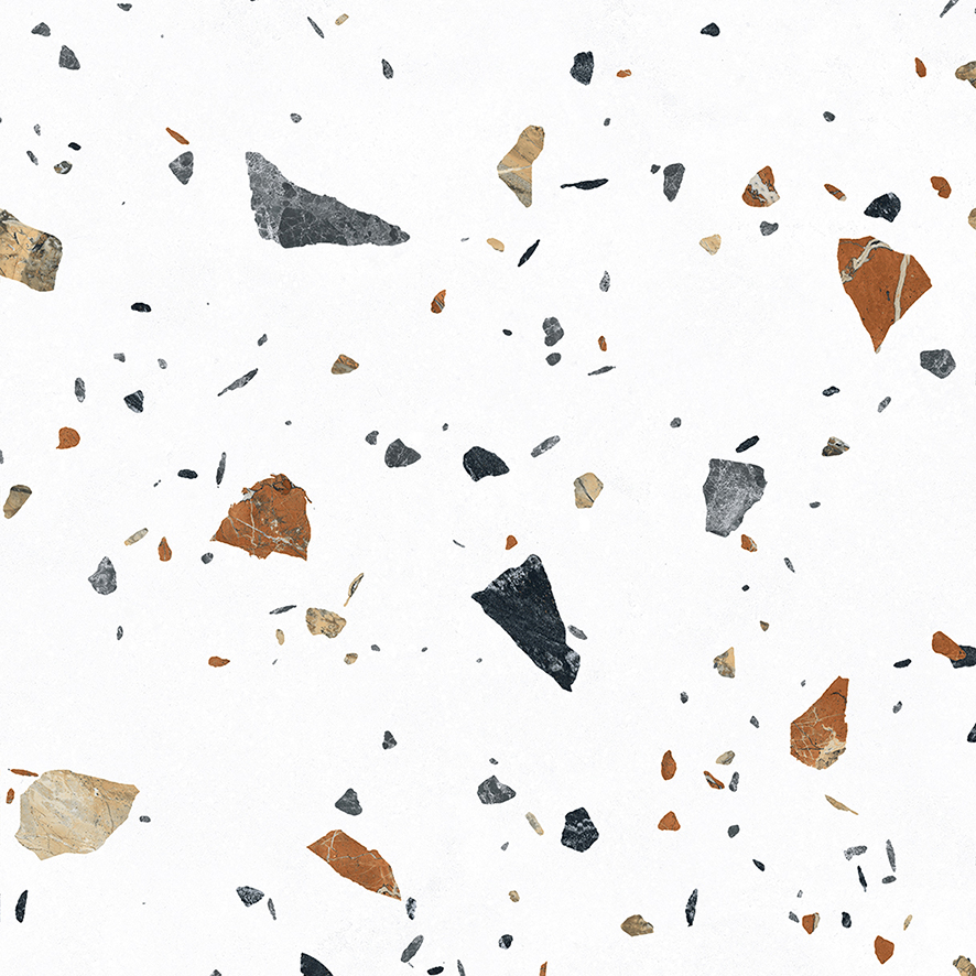 На пол Terazzo Bianco Цветной матовый карвинг 60х60 - фото 9