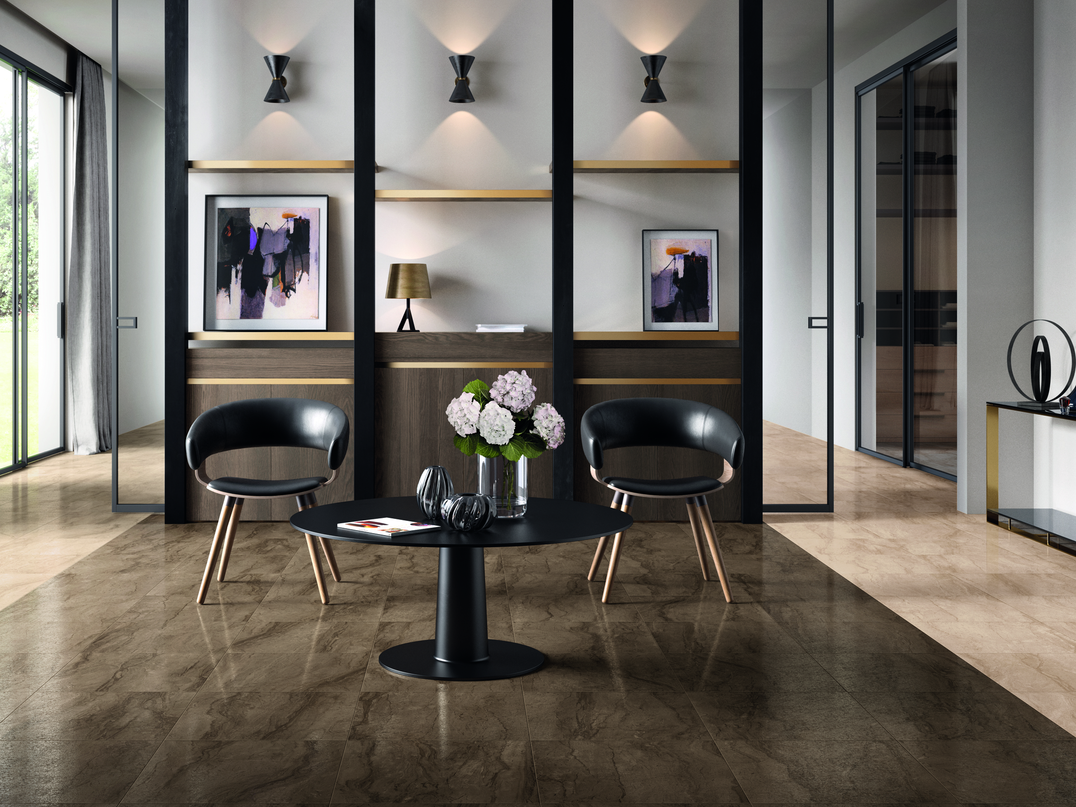 610015000303 На пол Venezia Коричневый 45 Шлифованный и Реттифицированный - фото 2