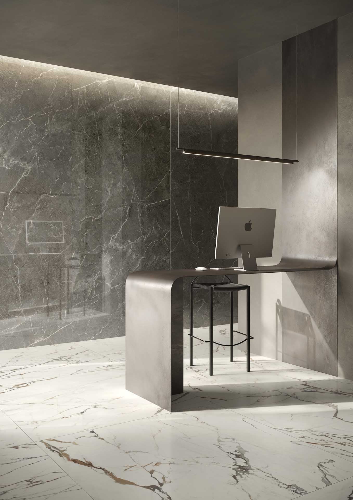 17570215 На пол Marmora Lunense Lucido 6mm 120x278 - фото 15