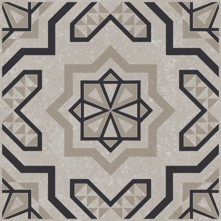 KMD3STA047GN Декор Касабланка Серый светлый матовый 20x20x0.8 - фото 4