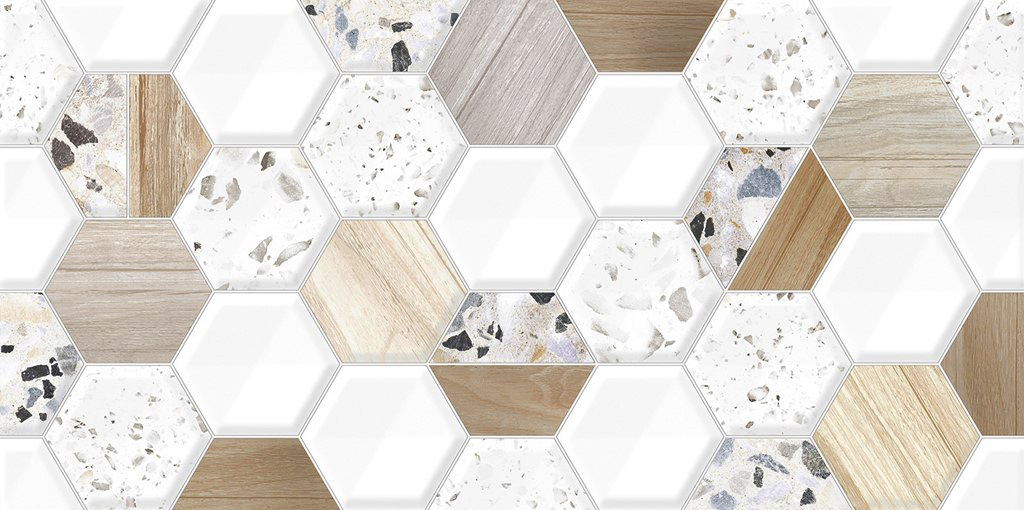 TWU09BLB014 На стену Bilbao Hex Рельеф